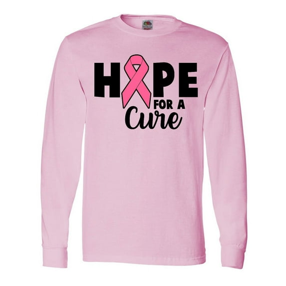 Inktastic Breast Cancer Hope for a Cure Long Sleeve T-Shirt