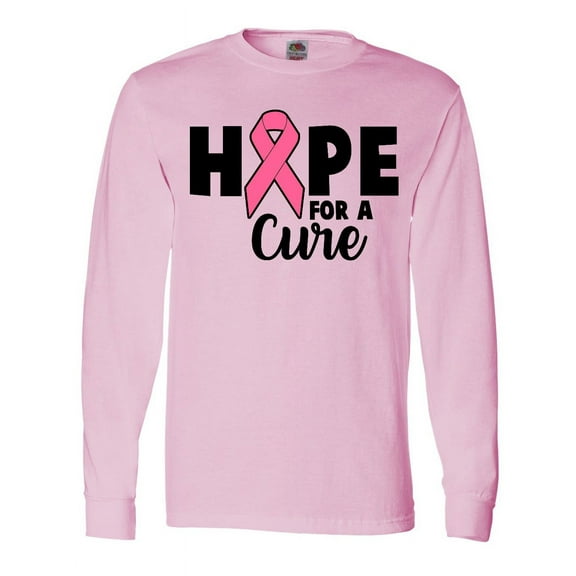 Inktastic Breast Cancer Hope for a Cure Long Sleeve T-Shirt