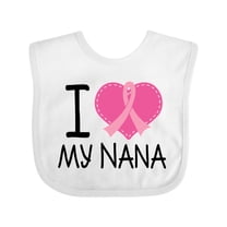 Inktastic Breast Cancer Nana Boys or Girls Baby Bib