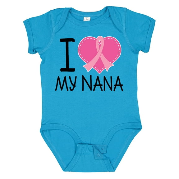 Inktastic Breast Cancer Nana Boys or Girls Baby Bodysuit