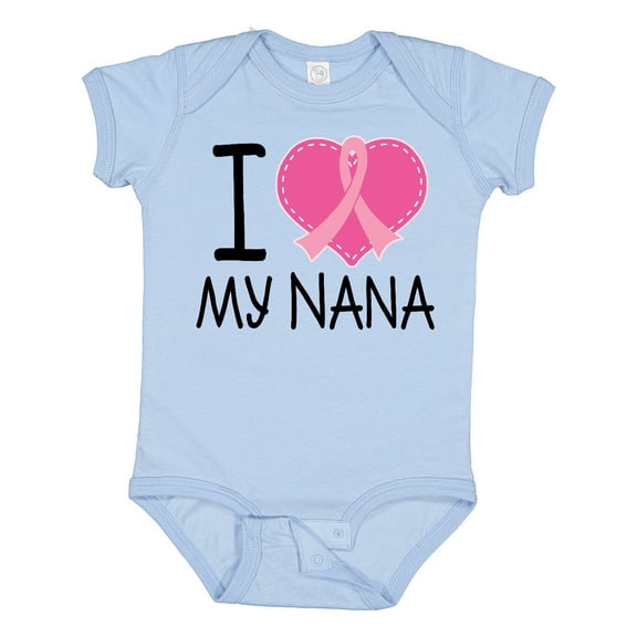 Inktastic Breast Cancer Nana Boys or Girls Baby Bodysuit