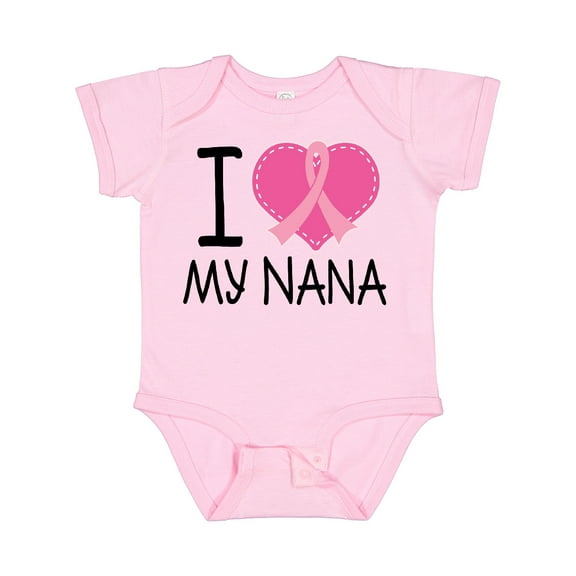 Inktastic Breast Cancer Nana Boys or Girls Baby Bodysuit