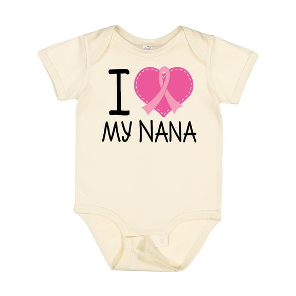 Inktastic Breast Cancer Nana Boys or Girls Baby Bodysuit