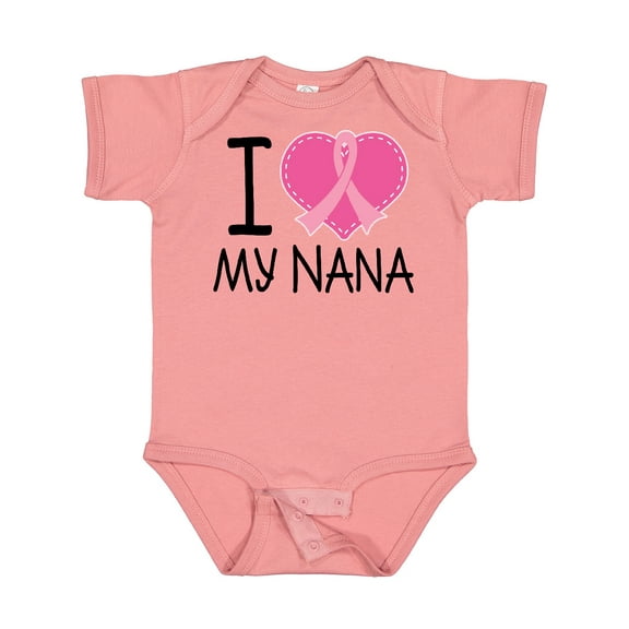 Inktastic Breast Cancer Nana Boys or Girls Baby Bodysuit