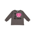 thumbnail image 1 of Inktastic Breast Cancer Nana Boys or Girls Long Sleeve Toddler T-Shirt, 1 of 5