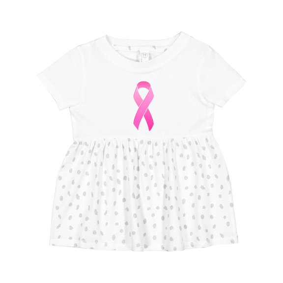 Inktastic Breast Cancer Pink Awareness Ribbon Girls Baby Dress