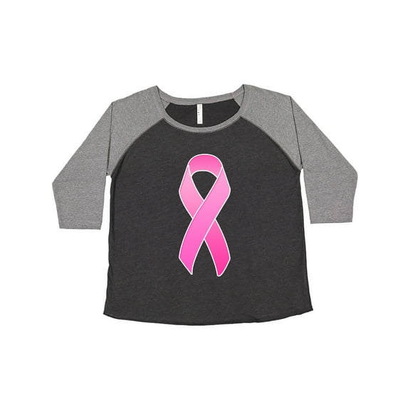 Inktastic Breast Cancer Pink Awareness Ribbon Women's Plus Size T-Shirt
