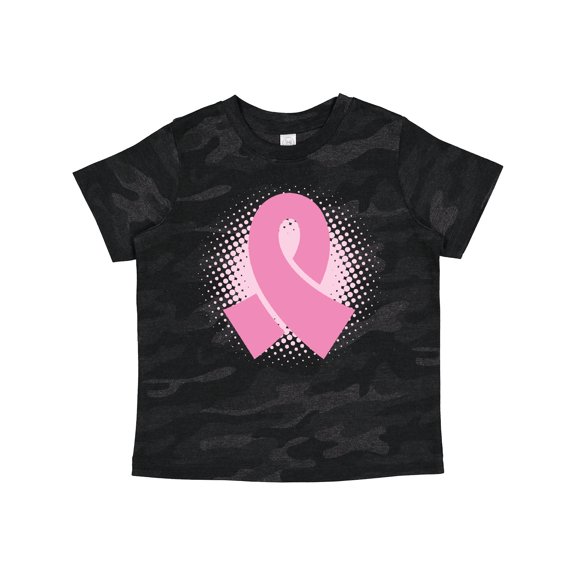 Inktastic Breast Cancer Pink Ribbon Awareness Month Girls Toddler T-Shirt