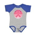 thumbnail image 1 of Inktastic Breast Cancer Pink Ribbon Retro Girls Baby Bodysuit, 1 of 5