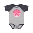 thumbnail image 1 of Inktastic Breast Cancer Pink Ribbon Retro Girls Baby Bodysuit, 1 of 5