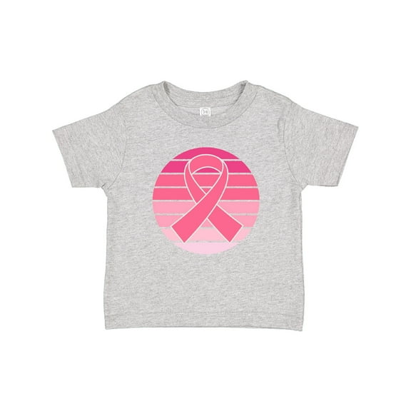 Inktastic Breast Cancer Pink Ribbon Retro Girls Baby T-Shirt