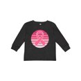 thumbnail image 1 of Inktastic Breast Cancer Pink Ribbon Retro Girls Long Sleeve Toddler T-Shirt, 1 of 5