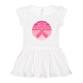 thumbnail image 1 of Inktastic Breast Cancer Pink Ribbon Retro Girls Toddler Dress, 1 of 5