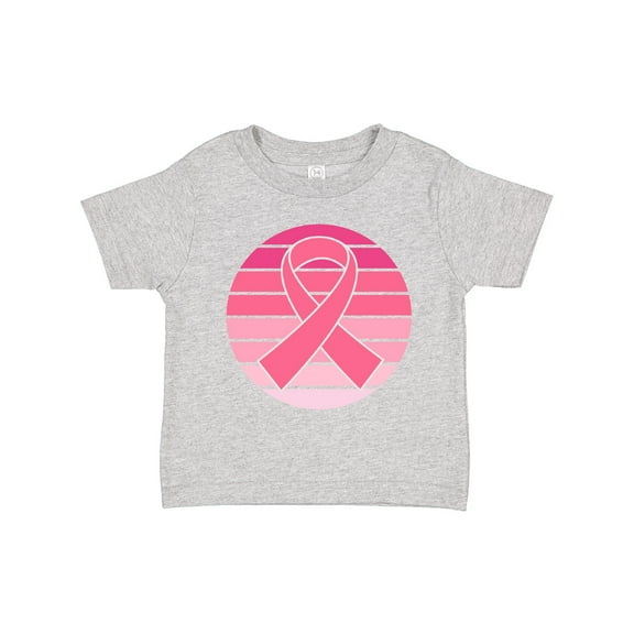 Inktastic Breast Cancer Pink Ribbon Retro Girls Toddler T-Shirt