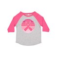 thumbnail image 1 of Inktastic Breast Cancer Pink Ribbon Retro Girls Toddler T-Shirt, 1 of 5