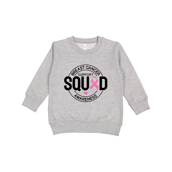 Inktastic Breast Cancer Support Squad Toddler Sweatshirt