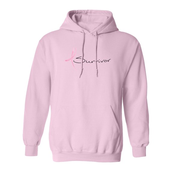 Inktastic Breast Cancer Survivor Pink Ribbon Adult Hoodie Sweatshirt