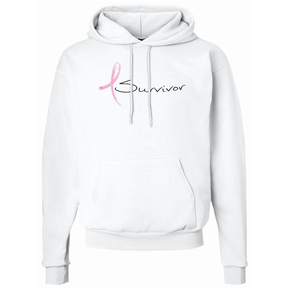 Inktastic Breast Cancer Survivor Pink Ribbon Adult Hoodie Sweatshirt