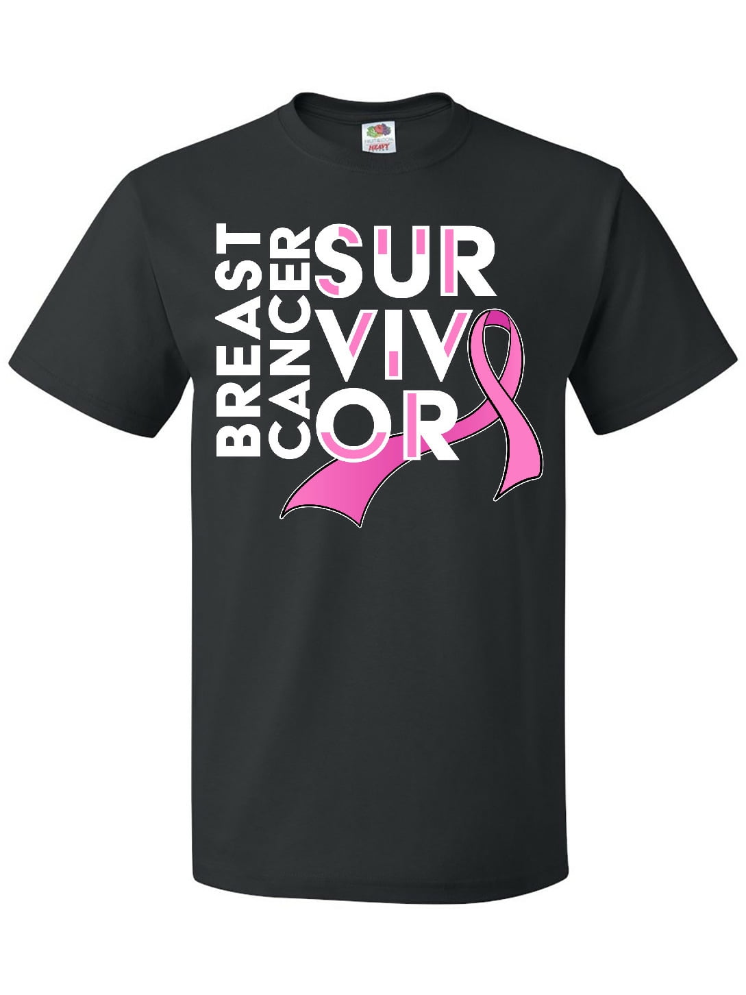 Inktastic Breast Cancer Survivor Pink Ribbon Awareness T Shirt 