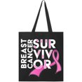 thumbnail image 1 of Inktastic Breast Cancer Survivor Pink Ribbon Awareness Tote Bag, 1 of 4