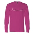 thumbnail image 1 of Inktastic Breast Cancer Survivor Pink Ribbon Long Sleeve T-Shirt, 1 of 5