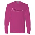 thumbnail image 1 of Inktastic Breast Cancer Survivor Pink Ribbon Long Sleeve T-Shirt, 1 of 5
