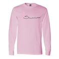thumbnail image 1 of Inktastic Breast Cancer Survivor Pink Ribbon Long Sleeve T-Shirt, 1 of 5