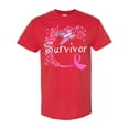 thumbnail image 1 of Inktastic Breast Cancer Survivor-butterfly Ribbon T-Shirt, 1 of 5