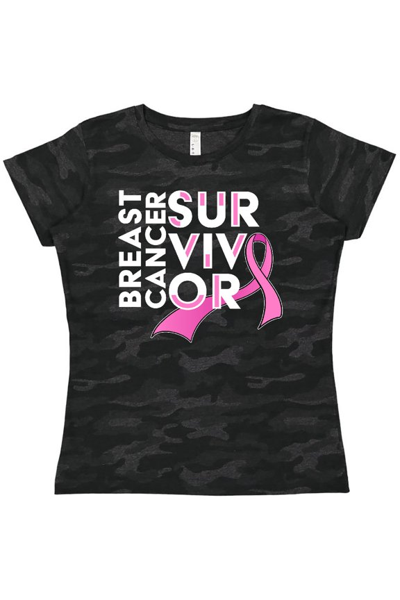 Breast Cancer Survivor- pink ribbon awareness Women's T-Shirt