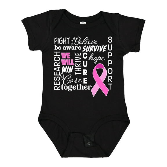 Inktastic Breast Cancer- Together We Will Win Boys or Girls Baby Bodysuit