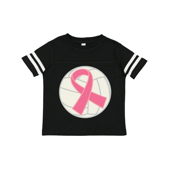 Inktastic Breast Cancer Volleyball Pink Ribbon Sports Gear Boys or Girls Toddler T-Shirt