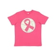 thumbnail image 1 of Inktastic Breast Cancer Volleyball Pink Ribbon Sports Gear Youth T-Shirt, 1 of 5