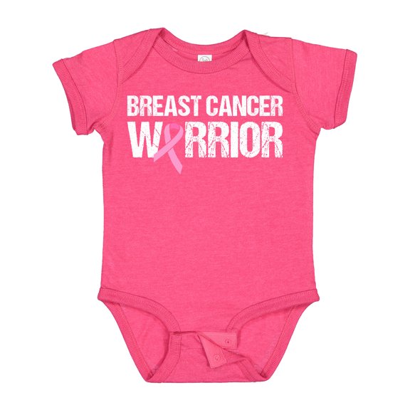 Inktastic Breast Cancer Warrior Boys or Girls Baby Bodysuit