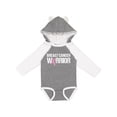 thumbnail image 1 of Inktastic Breast Cancer Warrior Boys or Girls Long Sleeve Baby Bodysuit, 1 of 5