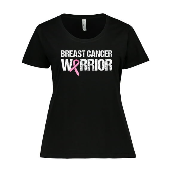 Inktastic Breast Cancer Warrior Women's Plus Size T-Shirt