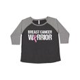 thumbnail image 1 of Inktastic Breast Cancer Warrior Women's Plus Size T-Shirt, 1 of 5