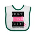 thumbnail image 1 of Inktastic Breast Hope Love Cure Boys or Girls Baby Bib, 1 of 4