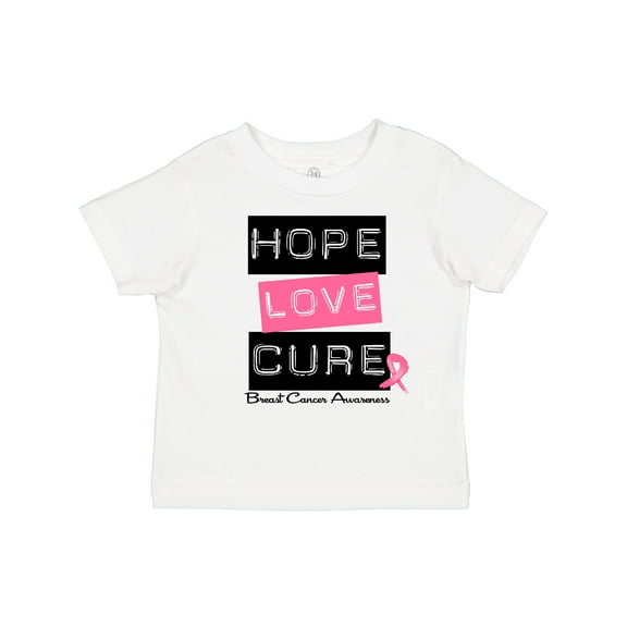 Inktastic Breast Hope Love Cure Boys or Girls Toddler T-Shirt