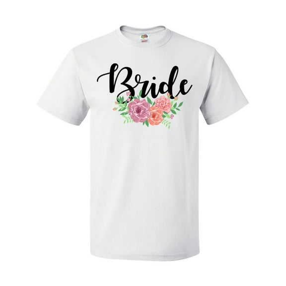 Inktastic Bride with Flower Illustration T-Shirt