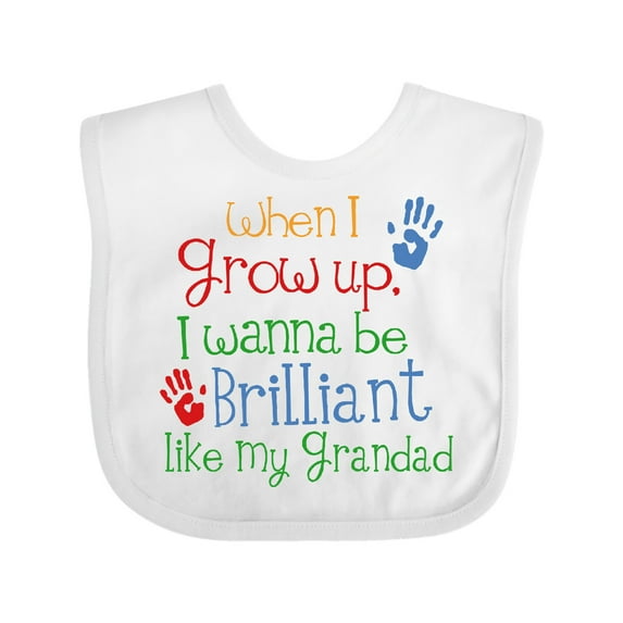 Inktastic Brilliant Like My Grandad Boys or Girls Baby Bib