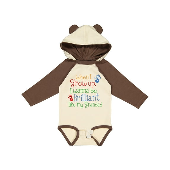 Inktastic Brilliant Like My Grandad Boys or Girls Long Sleeve Baby Bodysuit