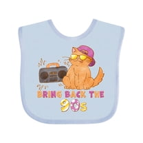 Inktastic Bring Back The 90s Cool Orange Cat Boys or Girls Baby Bib