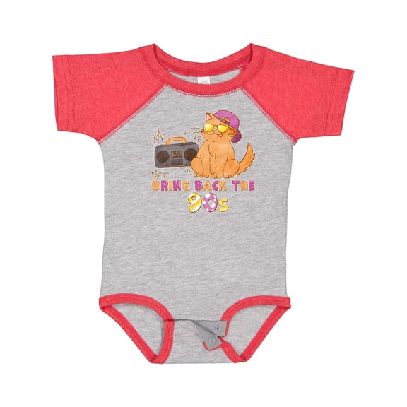 Inktastic Bring Back The 90s Cool Orange Cat Boys or Girls Baby Bodysuit