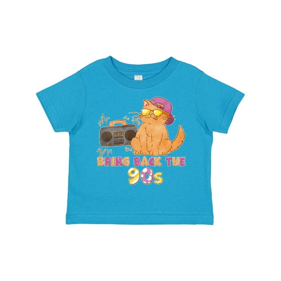 Inktastic Bring Back the 90s Cool Orange Cat Boys or Girls Toddler T-Shirt