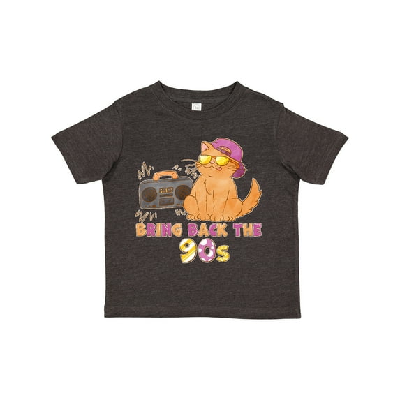 Inktastic Bring Back the 90s Cool Orange Cat Boys or Girls Toddler T-Shirt