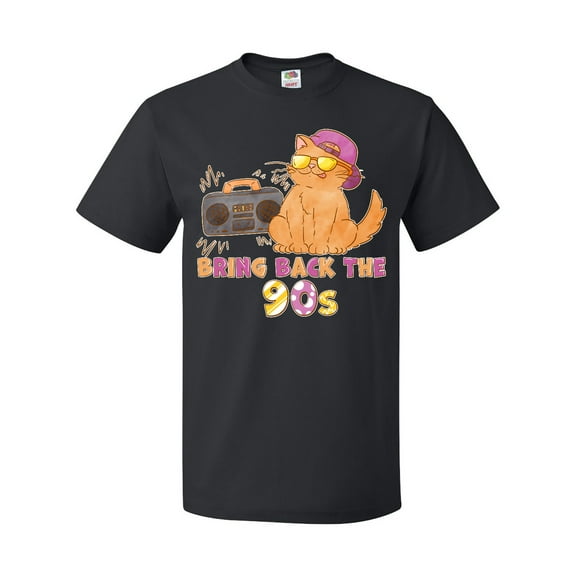 Inktastic Bring Back the 90s Cool Orange Cat T-Shirt