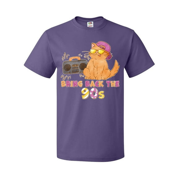 Inktastic Bring Back the 90s Cool Orange Cat T-Shirt