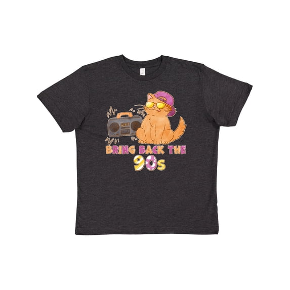 Inktastic Bring Back the 90s Cool Orange Cat Youth T-Shirt