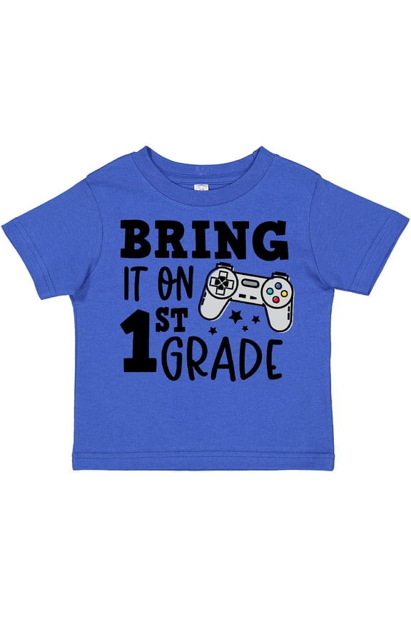 Bring It on 1st Grade Video Game Controller Boys or Girls Toddler T-Shirt