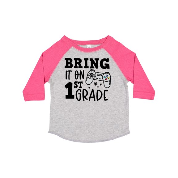 Inktastic Bring It on 1st Grade Video Game Controller Boys or Girls Toddler T-Shirt